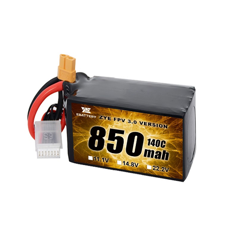 Μικρό μέγεθος 850mah 1100mah 1300mah 1500mah FPV Lipo μπαταρία